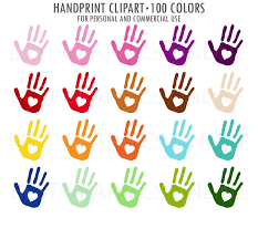 Hand Prints Clipart Painted Hands Clipart Kids Baby Hand Print Colorful Child Rainbow Handprints Children Clip Art Pai Baby Handprint Clip Art Hand Clipart