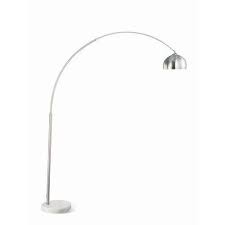 Arched Floor Lamp Brushed Steel And Chrome Walmart Com Metal Floor Lamps Arc Floor Lamps Floor Lamp