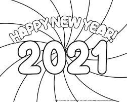 Happy new years 2021 coloring pages. Happy New Year Coloring Pages For 2021 Fun Loving Families