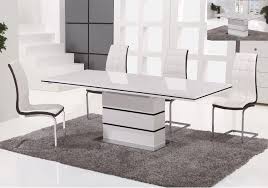 Table De Repas Design A Rallonge Laque Blanc Wolk Table A Manger Moderne Service De Table Table A Rallonge