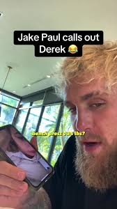 @Derek where is all the “work” you putting in? 🤔 #jakepaul #betrderek  #benchpress