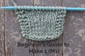 Patterns for creative people who knit, crochet, sew, and quilt. Make 1 Knitting Increase M1 M1l And M1r Tutorial