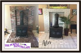 This fairies flying in the wood coloring page is very popular among the hellokids fans. Painting The Brick Around A Wood Burning Stove With Chalk Paint The Purple Painted Lady