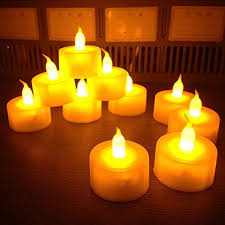 Set Of 12 Led Flickering Tealight Candles Flameless Tea Lights Mood Lights For Decoration Festivals Chri Led Tea Lights Led Candle Lights Led Tealight Candles