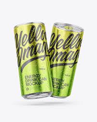 Download Two Glossy Metallic Cans Mockup In Can Mockups On Yellow Images Object Mockups PSD Mockup Templates