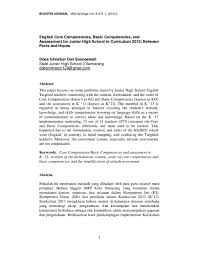 However, rather than allowing these negative thoughts to overwhelm him, paul focused on the undeserved kindness that had been shown to him. Pdf English Core Competencies Basic Competencies And Assessment For Junior High School In Curriculum 2013 Between Facts And Hopes Register Journal Iain Salatiga And Does Ichnatun Academia Edu