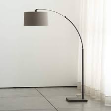 Shop for arc floor lamps in floor lamps by type. Dexter Arc Floor Lamp With Grey Shade Reviews Crate And Barrel