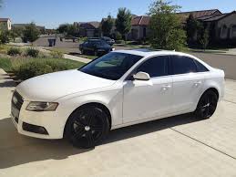 White Audi A4 With Black Rims It S So Pretty Black Audi Audi A4 Audi
