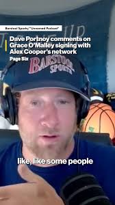 Dave Portnoy was "surprised" that former employee Grace O'Malley went to  Alex Cooper's "Unwell" network 🎧🫖