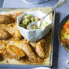 Sesam Kartoffeln Mit Avocadocreme Rezept Gesunde Grillrezepte Avocadocreme Gemuse Kochen