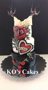 Cakes Inspired By Tattoo Art Inked Magazine Tattoo Cake Rockabilly Wedding Mothers Day Cake