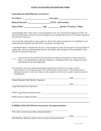 Documentation of vaccination from a health care provider or state immunization information system record; Https Www Absolutcare Com Wp Content Uploads 2020 12 Declination Form 11 53 4 B Covid 19 Declination Pdf