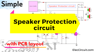 When you have a mini party. Speaker Protection Circuit With Pcb Layout Eleccircuit Com