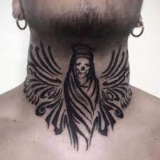 Front Neck Tattoos For Men Best Neck Tattoos For Men Cool Neck Tattoo Ideas And Designs For Guys Tattoos Front Neck Tattoo Neck Tattoo Neck Tattoos For Men