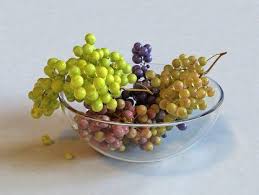 Grapes In Bowl Free 3d Model 3d Model Model Food