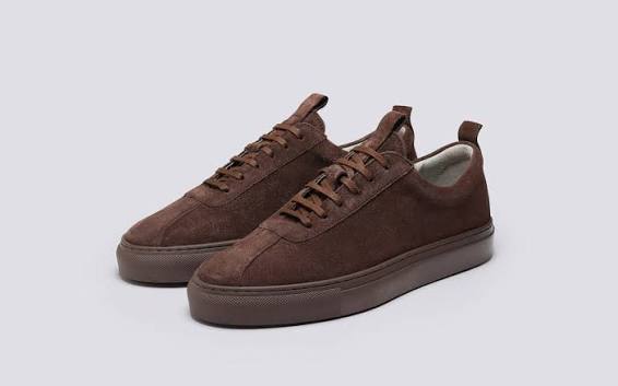 Sneaker 1 | Womens Sneakers in Dark Brown Suede | Grenson