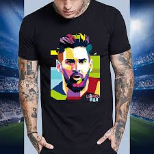 V eshope ponúkame okrem tattoo kozmetiky taktiež dámske a pánske parfémi yodeyma, nálepky na. Football Star Lionel Messi Geometric Style Colorful Portrait Cotton Mens T Shirt Barcelona Soccer Football Sport T Shirt Wish