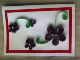 These printed papers are combined with coordinating colored paper or cardstock. Paper Quilled Greeting Cards Flower Greetings 5 Art With Sunayna