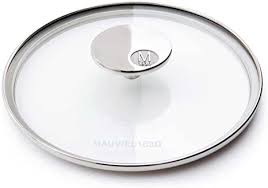 Amazon Com Mauviel Made In France M 360 11 Inch Glass Lid With Cast Stainless Steel Cookware Lids Kitchen Dining