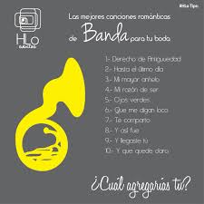 Las mejores canciones para bodas en esta selección romántica y divertida que armamos para ti. Hlo Tips Musica De Banda Para Tu Boda Canciones De Boda Boda Boda Charra
