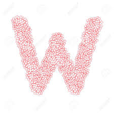 Creative luxury letter b shaped love design vector symbol. The Letter W In The Alphabet Heart Flower Bush Illustration Set Flat Design Pink Color Isolated On White Background Vector Eps10 Royalty Free Cliparts Vectors And Stock Illustration Image 72839511