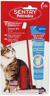 Buy Sentry Petrodex Veterinary Strength Malt Toothpaste Dental Care Kit For Cats At Chewy Com Free Shipping And The Best Cus Toothpaste Pet Dental Care Dental