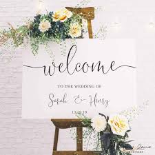 Sophia Minimalist Wedding Welcome Sign In 2020 Wedding Welcome Signs Wedding Entrance Decor Wedding Entrance Sign