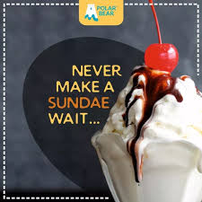 Smiling cartoon polar bear with choсolate ice cream and merry christmas inscription. Polar Bear Kangeyam Road Tirupur Posts Facebook