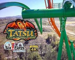 Image of Tatsu roller coaster at Six Flags Magic Mountain