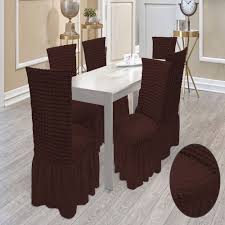 Burumcuk Sandalye Ortusu Etekli Eteksiz Sdr Home Collection