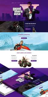 Cool Gta V Game Website Landing Page Free Psd Download Gta V Game Website Landing Page Free Psd A Template That Is Organized And La App Landing Page V Games Web