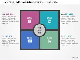 Four Staged Quad Chart For Business Data Flat Powerpoint