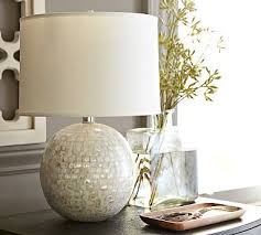 Jolie Mother Of Pearl Round Lamp Base Round Lamp Traditional Table Lamps Round Table Lamp