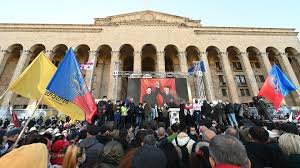 Miting Vozle Zdaniya Cik Gruzii Zavershilsya Ria Novosti 09 11 2020