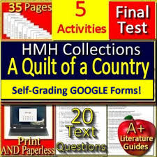 My hrw answer key gohrtcom. A Quilt Of A Country 9th Grade Hmh Collections 1 Activities Self Grading Google