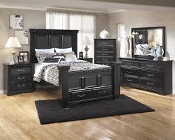Ashley Furniture Black Queen Bedroom Set Cavallino Storage Bedroom Group Black Bedroom Furniture Bedroom Furniture Sets Black Furniture
