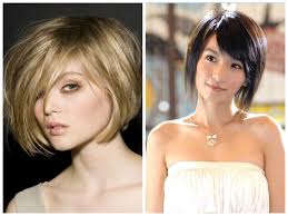 The short hair for an oval face is so pretty given caramel blonde highlights and a center part. Short Hairstyles For An Oval Face Shape Women Hairstyles