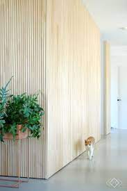 Hout Op De Wand Met Betonvloer Betonvloeren Wanden Hout Interieur