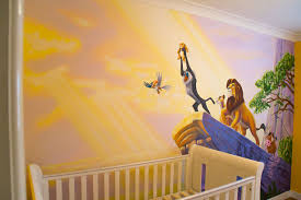 Lion King Mural In Nursery Lion King Nursery Lion King Baby Lion King Baby Room Ideas