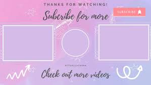 You can also cut the paper to make it smaller if you want a cuter, smaller card. Make A Custom End Card For Your Youtube Channel By Actuallytasha Fiverr