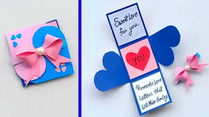 If i loved you for all eternity, it would still not be long enough. Beautiful Handmade Valentine S Day Card Idea Diy Greeting Cards For Valentine S Day Card Youtube