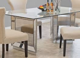 Sophia Mirrored Dining Table Collection Dining Table Contemporary Dining Room Design Living Dining Room