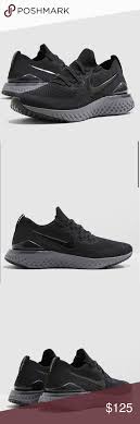 Nike Epic React Flyknit 2 Anthracite Nike Black Nikes All Black Sneakers