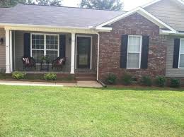 Black And White House With Red Brick Front Porch Patio Furnitre A Yes Or No Brick Exterior House Brick Ranch Houses Red Brick House Exterior
