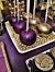 Wedding Purple And Gold Decorations