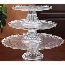 Food containers are easy to store in the pantry—saving counterspace and helping you stay organized. 1 2 Or 3 Tiers Stackable Glass Scalloped Edge Cake Or Cupcake Stand Or Individual Cake Plates Walmart Com Walmart Com