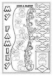 Level 1 A Simple Matching Exercise Vocab Family Members Enjoy Ingles Para Preescolar Taller De Ingles Hojas De Ingles Para Ninos