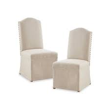 Shop our nailhead trim chairs selection from the world's finest dealers on 1stdibs. Set Of 2 Cadman High Back Dining Chairs With Skirts Beige Target