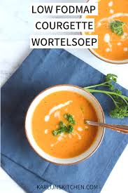 Courgette Wortelsoep Met Kokosmelk Low Fodmap Karlijn S Kitchen Recept Wortelsoep Fodmap Courgette Soep