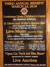 Denham Springs La Mar 24 2018 Louisiana Lions Club Children S Camp For Disabled Children Childrens Charities Motorcycle Events Charity Events